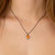 Carnelian Necklace with Gold Drop