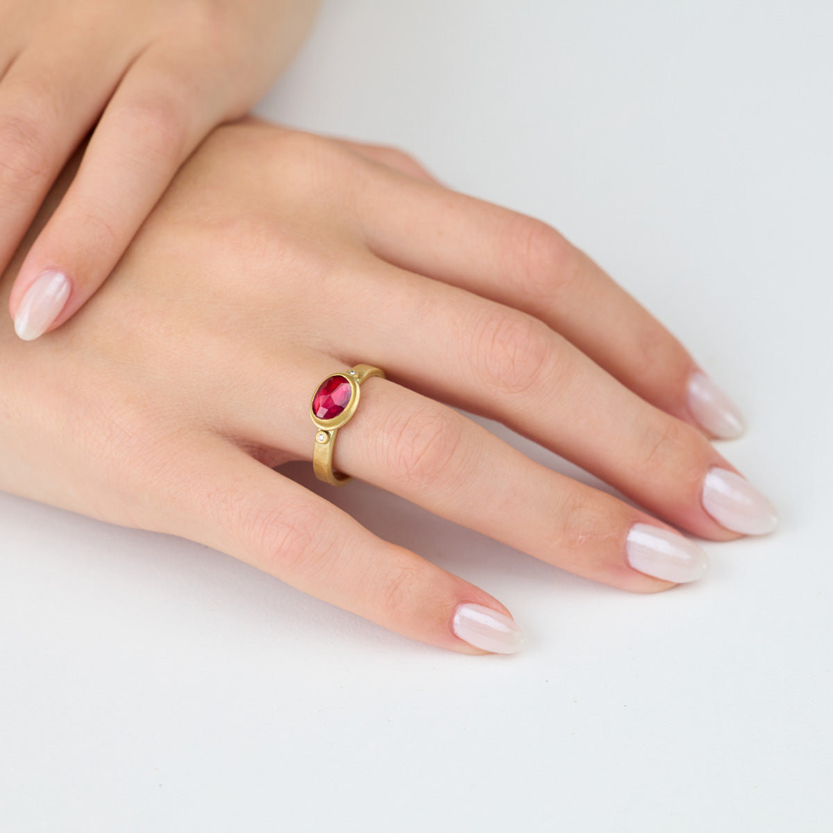 Ruby Ring with Diamonds