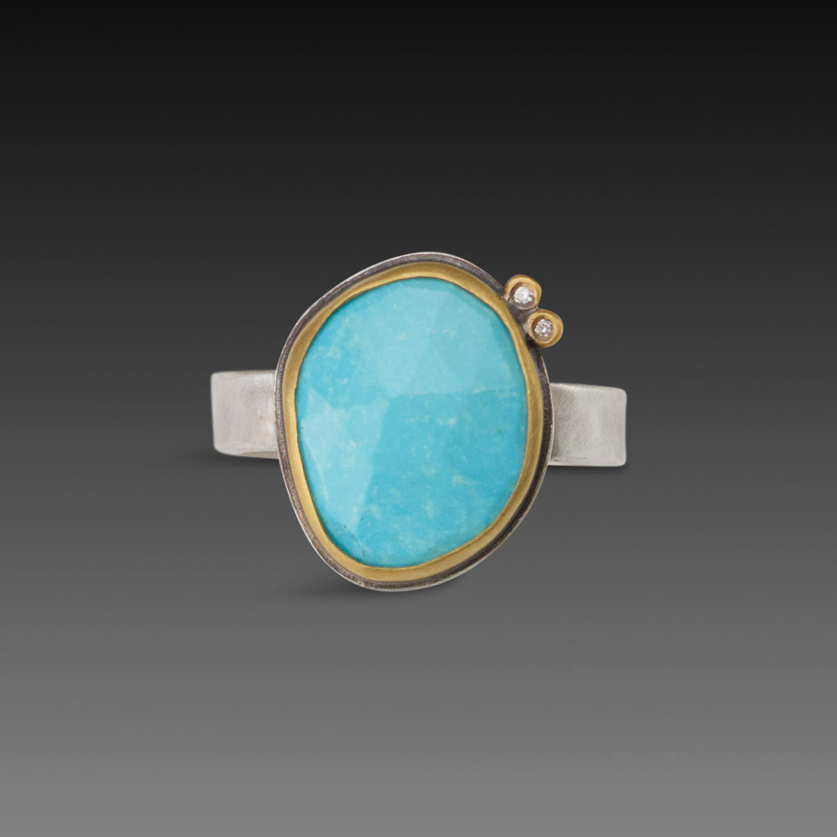 Faceted Turquoise Ring
