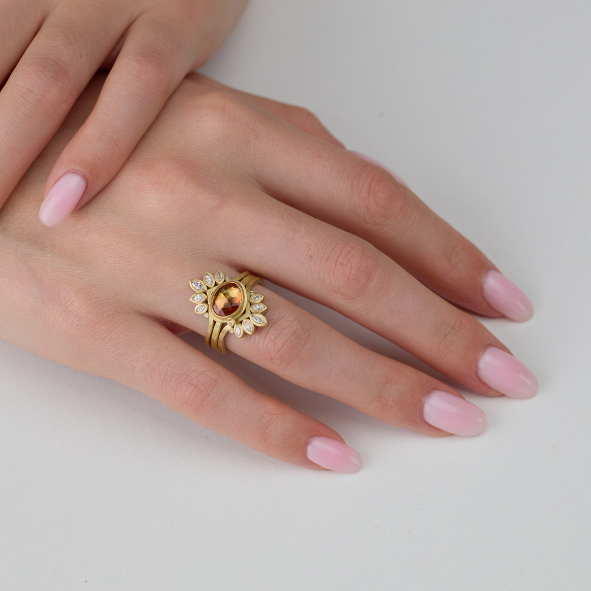 Lotus Peak Diamond Band