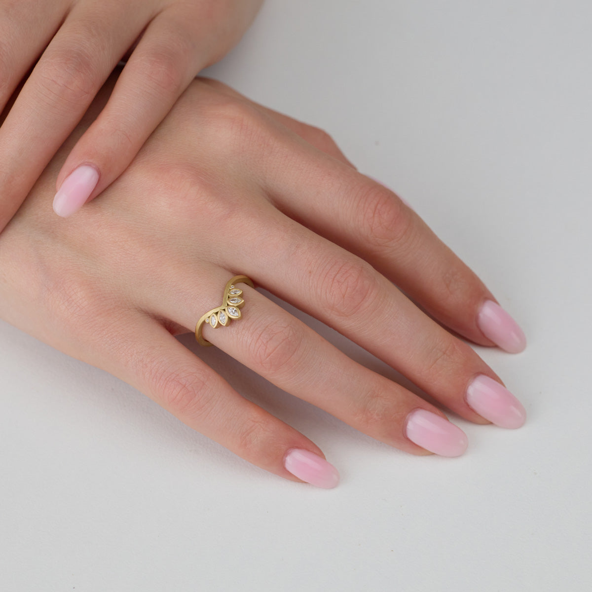 Lotus Peak Diamond Band