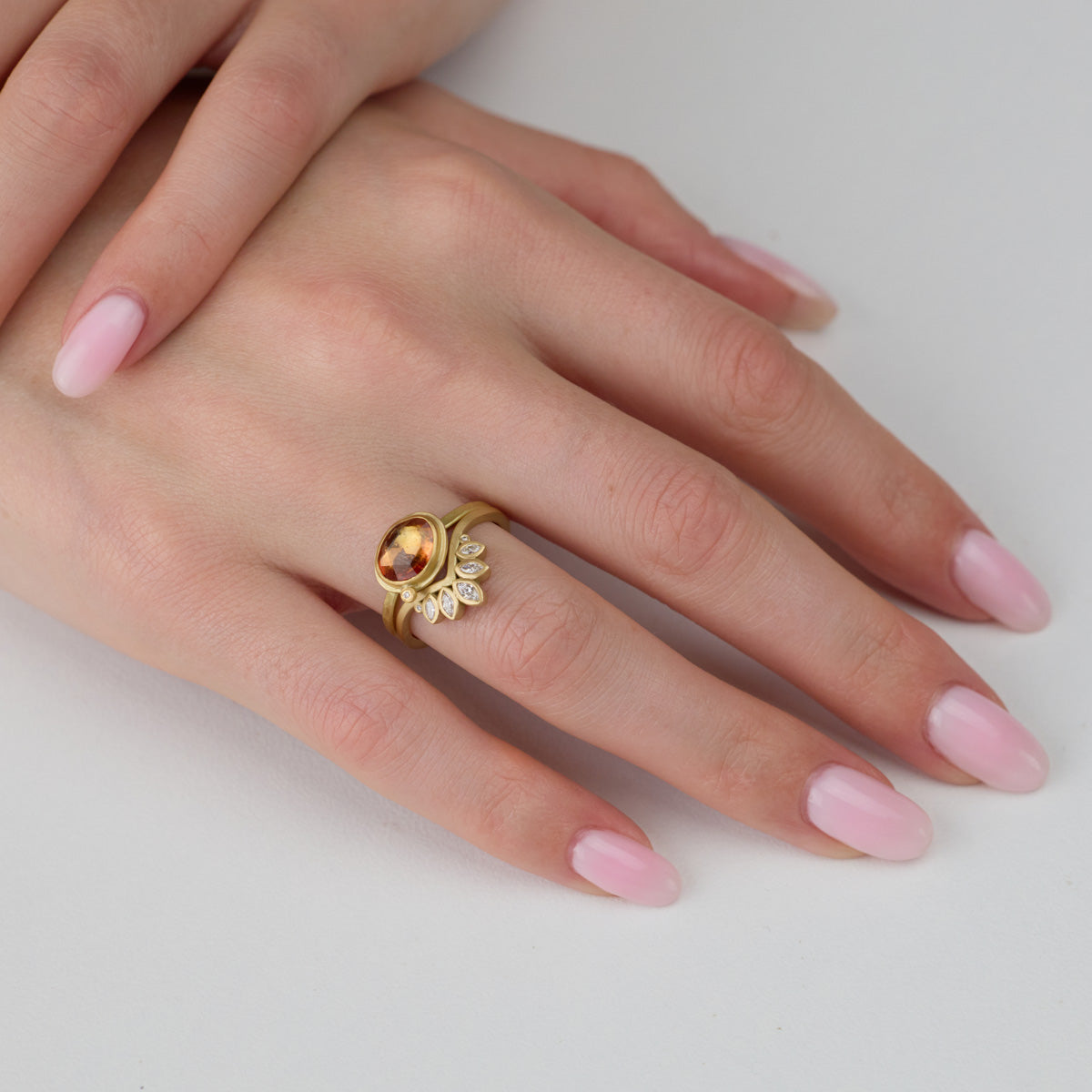 Lotus Peak Diamond Band