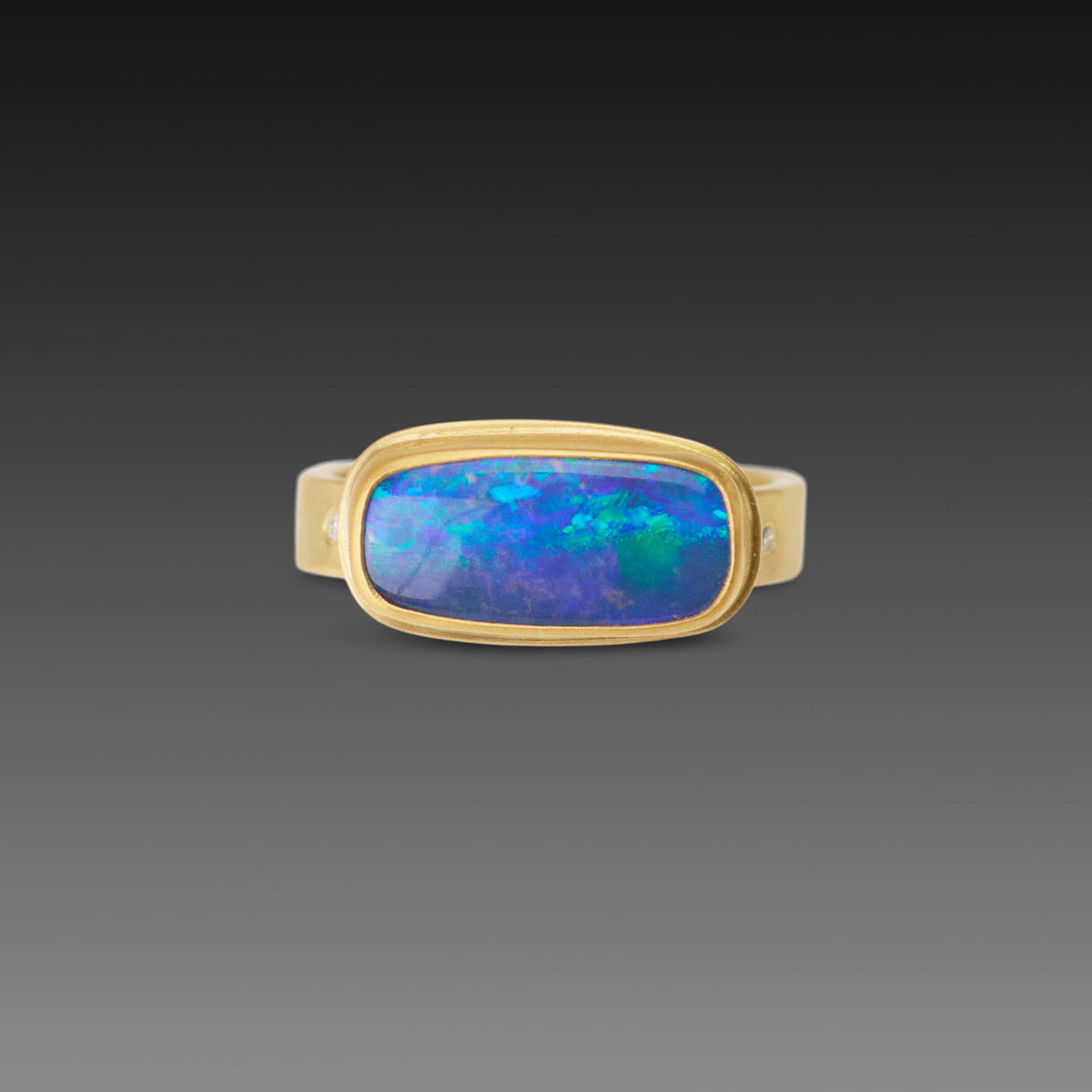 Australian Boulder Opal Ring