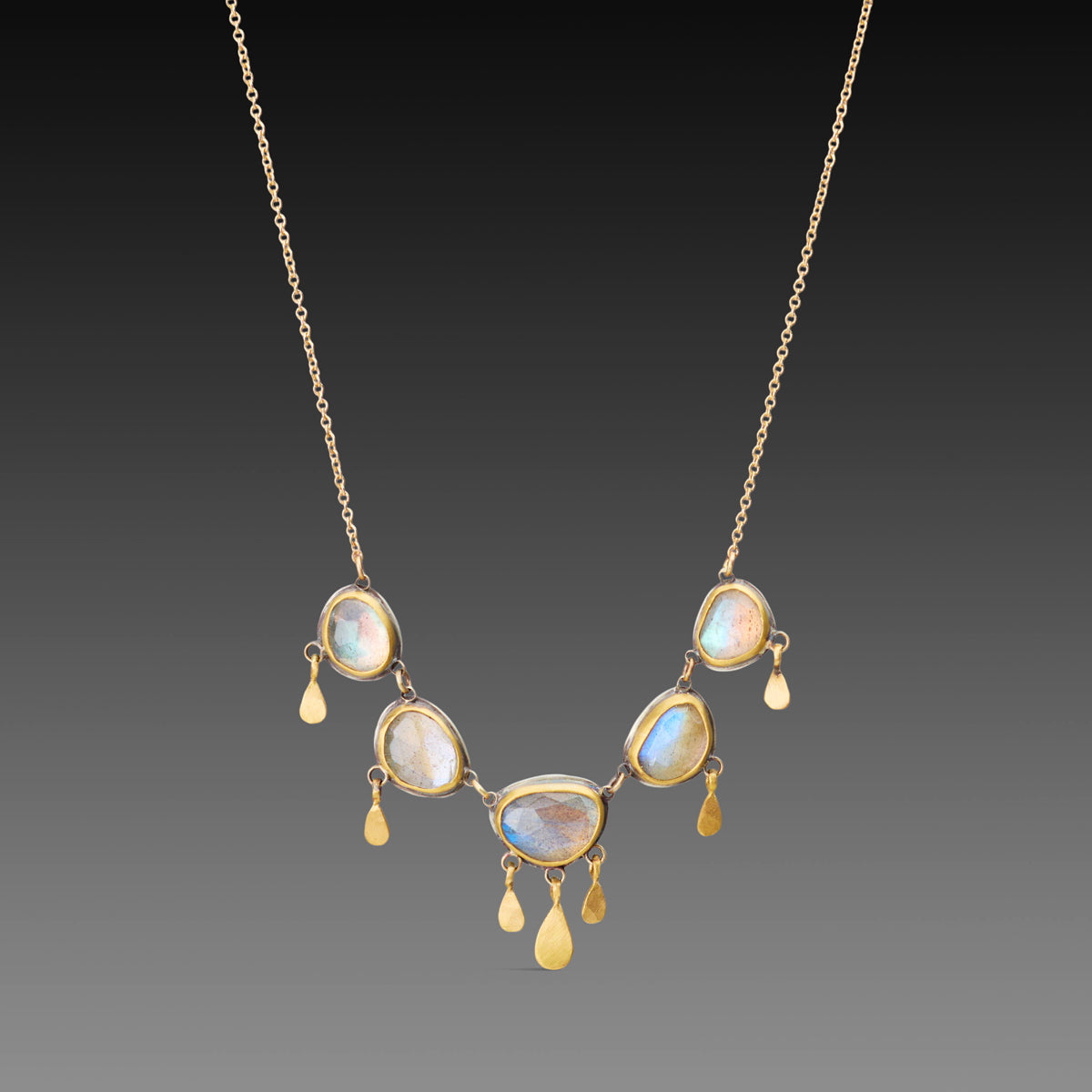 Labradorite Fringe Necklace