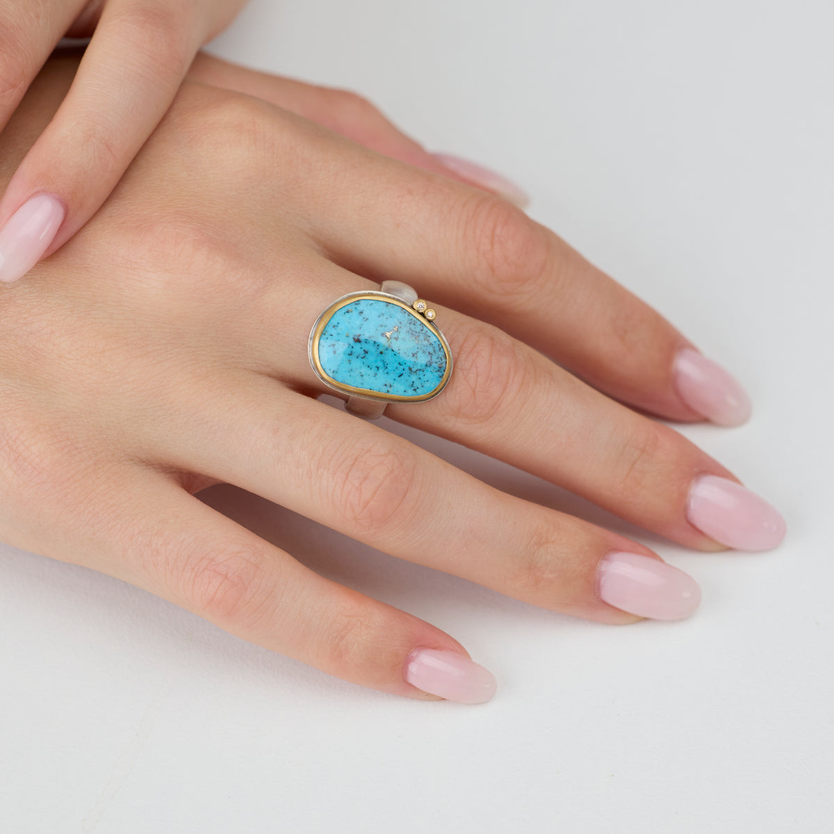 Faceted Turquoise Ring