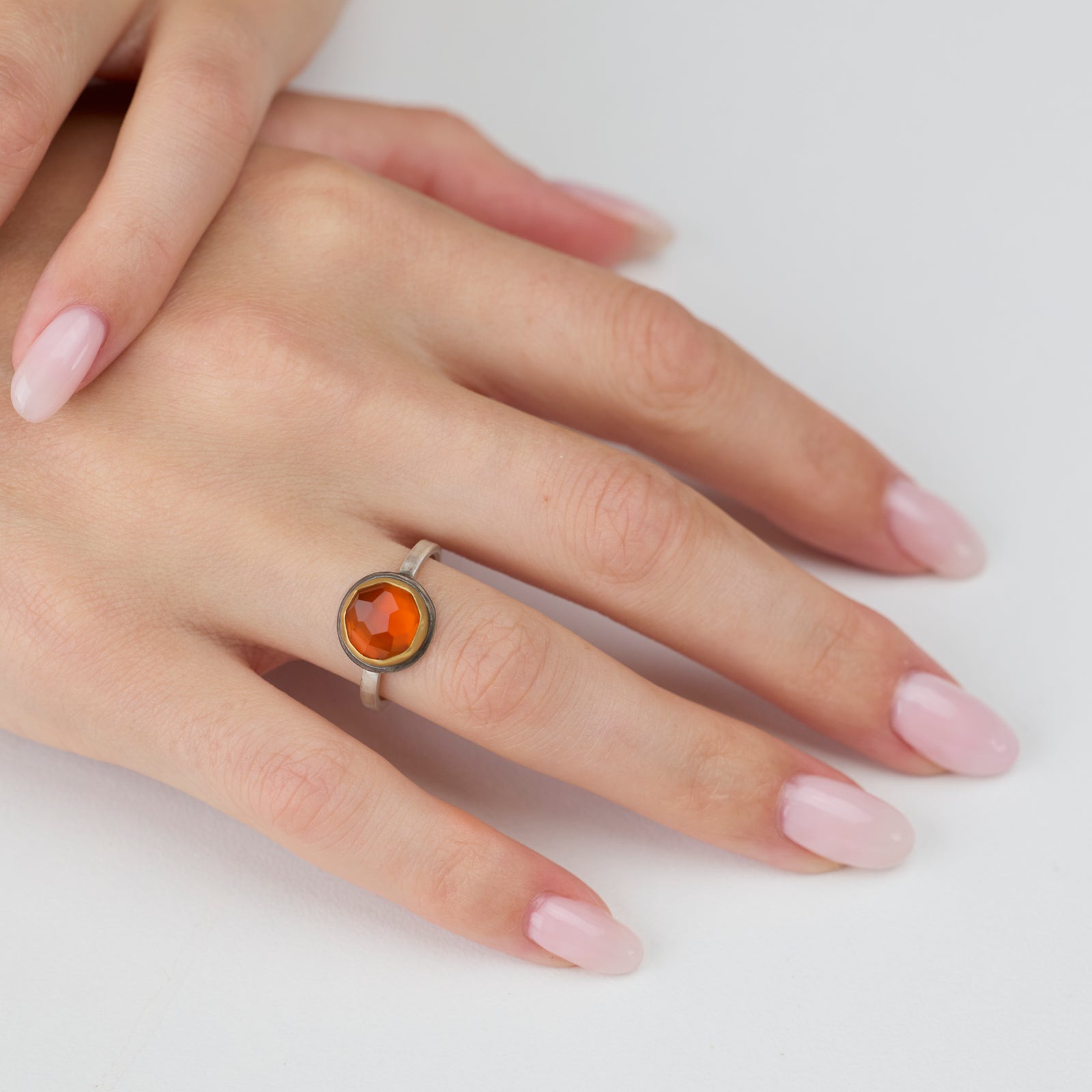 Round Carnelian Ring