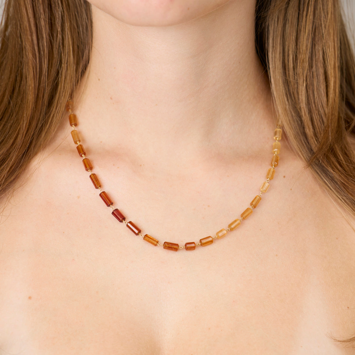 Hessonite Garnet Necklace