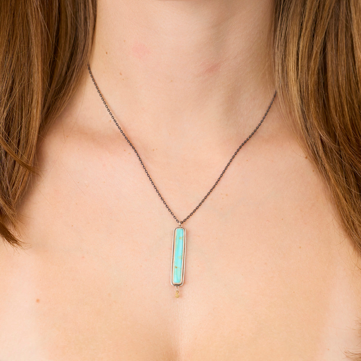 Turquoise Baton Necklace