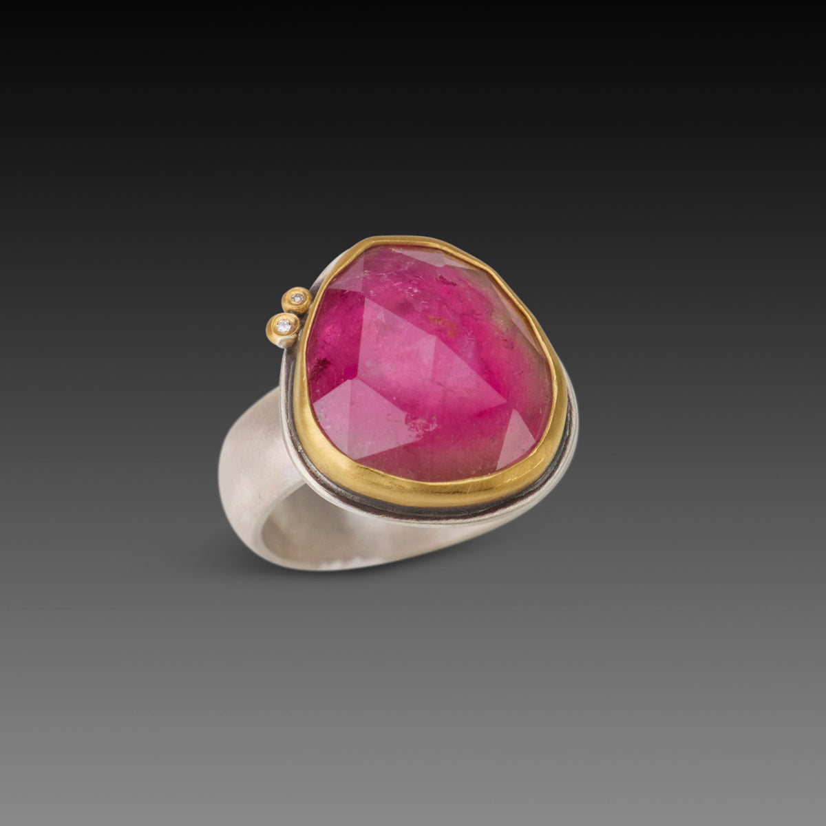 Organic Pink Tourmaline Ring