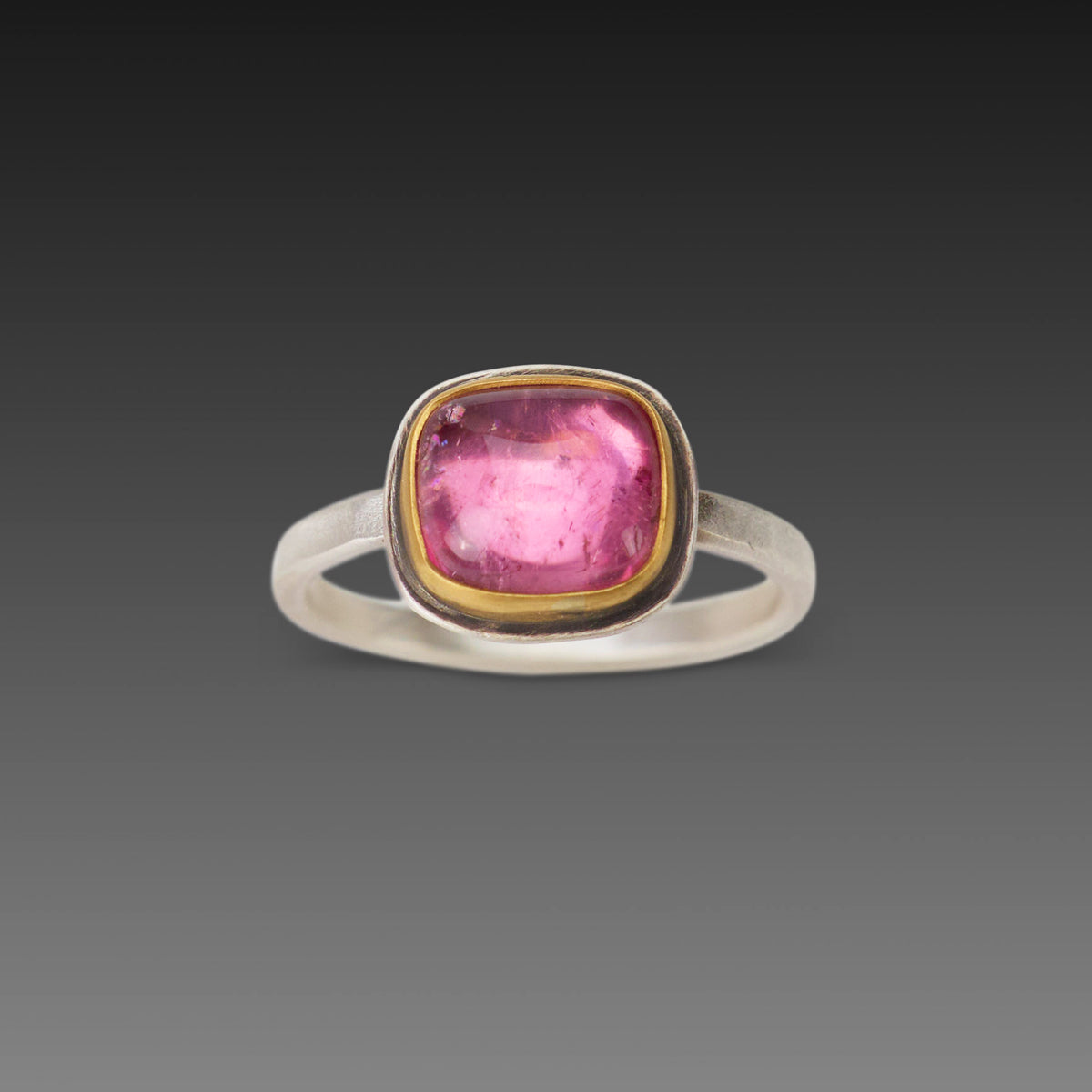 Simple Elegance Pink Tourmaline Ring