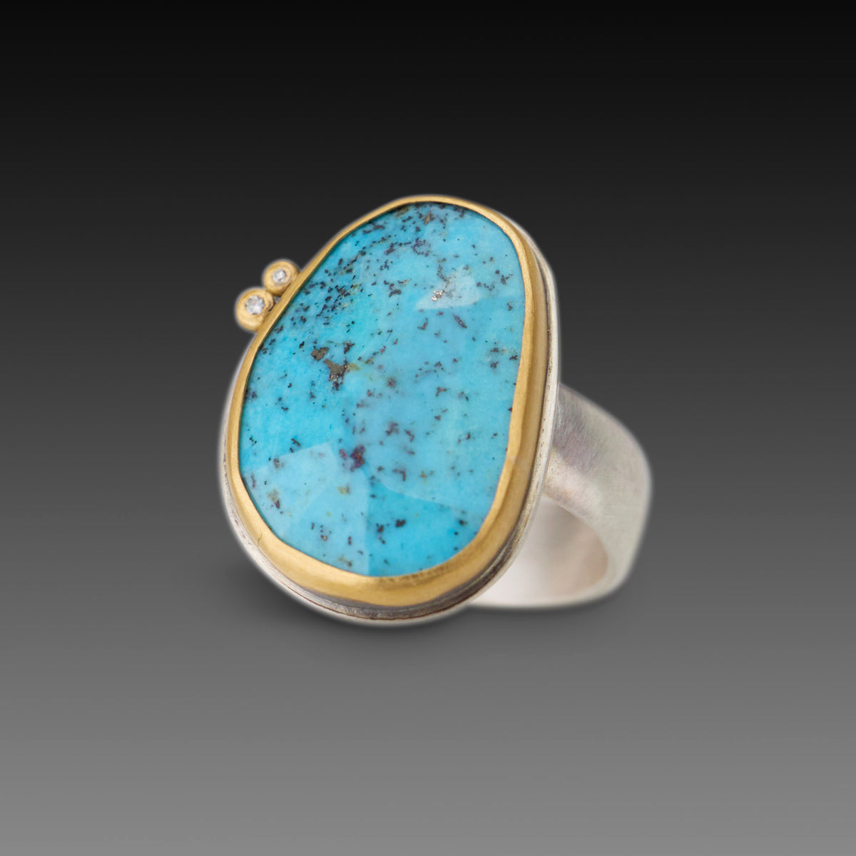 Faceted Turquoise Ring