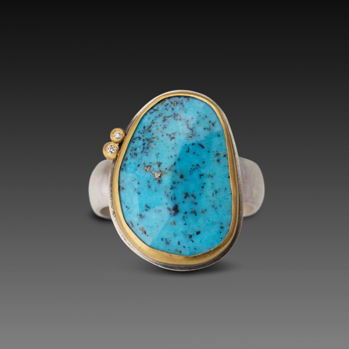 Faceted Turquoise Ring