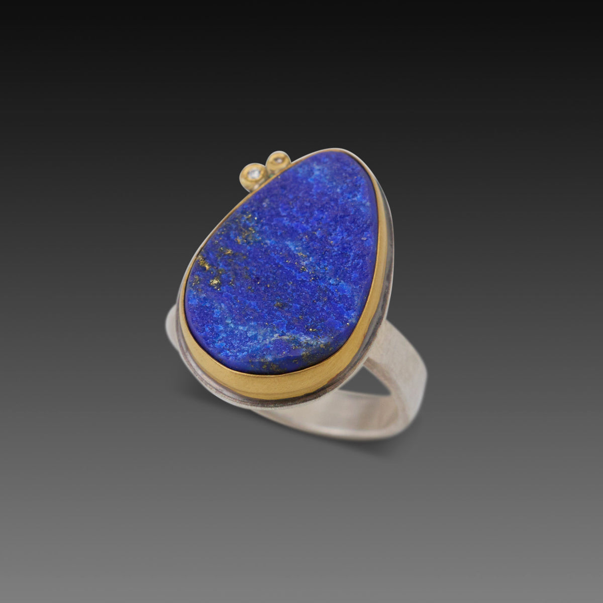 Organic Lapis Surface Ring