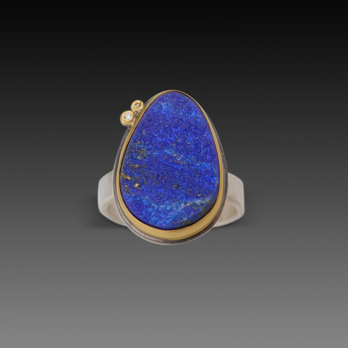 Organic Lapis Surface Ring