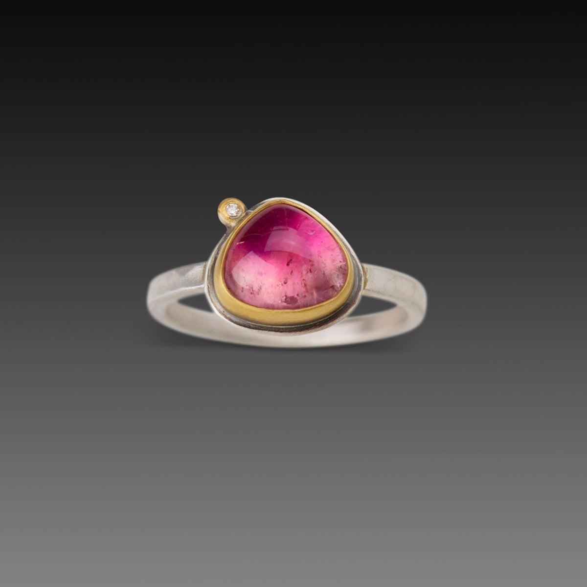 Ombre Pink Tourmaline Ring