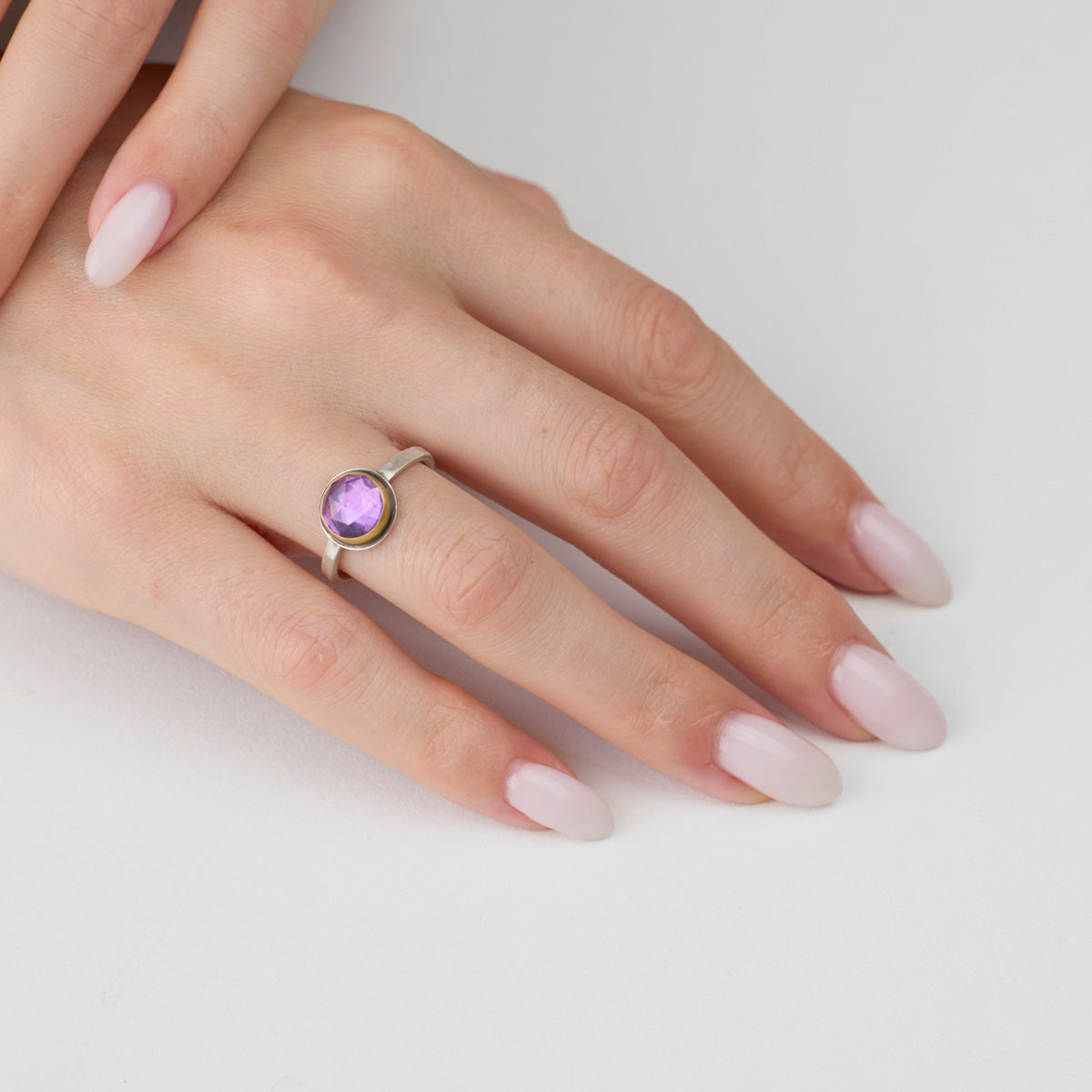 Simple Elegance Amethyst Ring