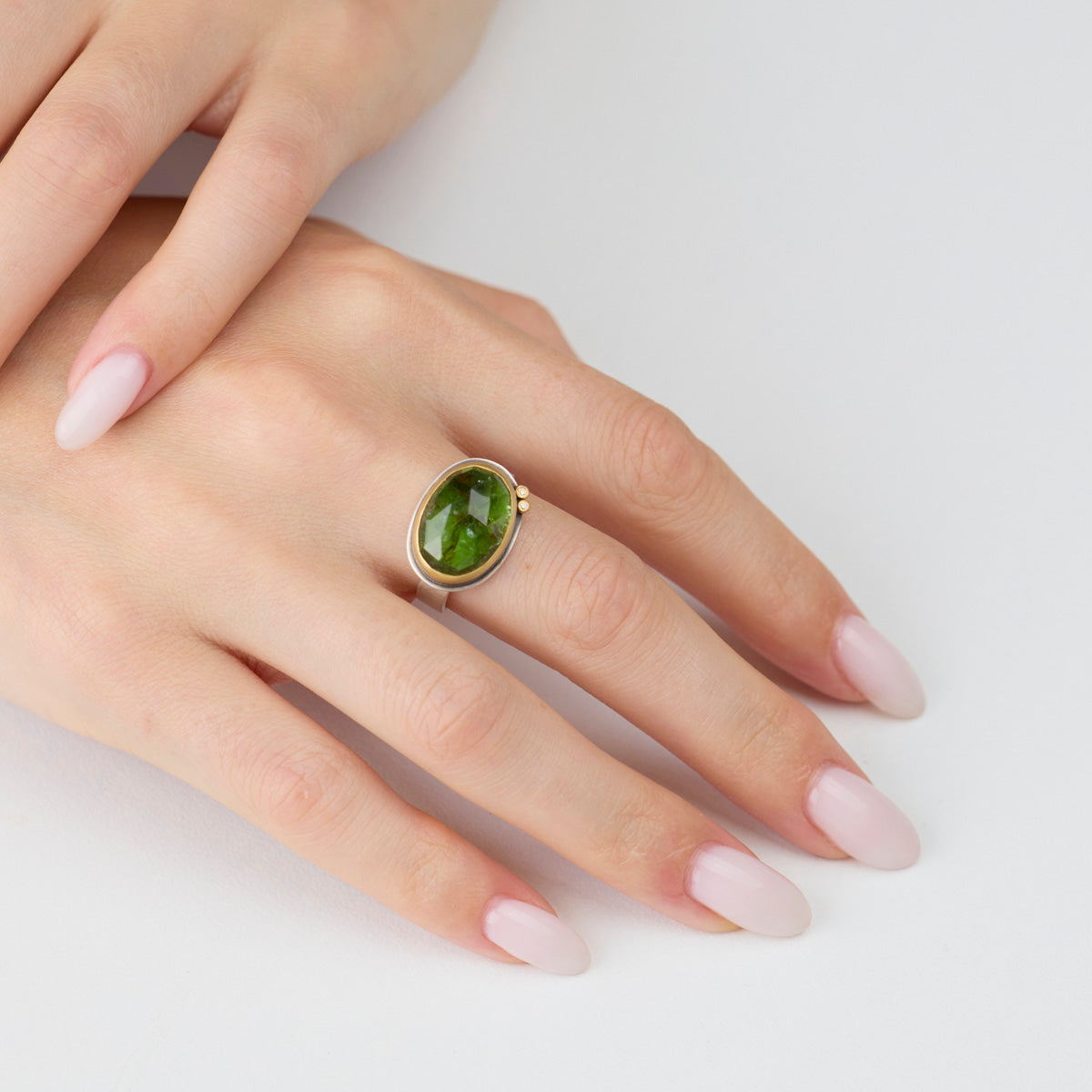 Green Tourmaline Ring