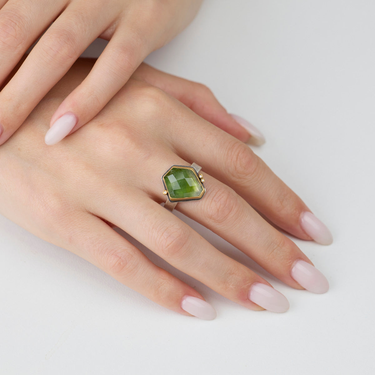 Green Tourmaline Ring