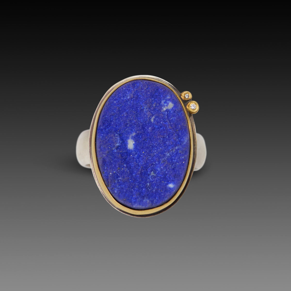 Organic Lapis Surface Ring