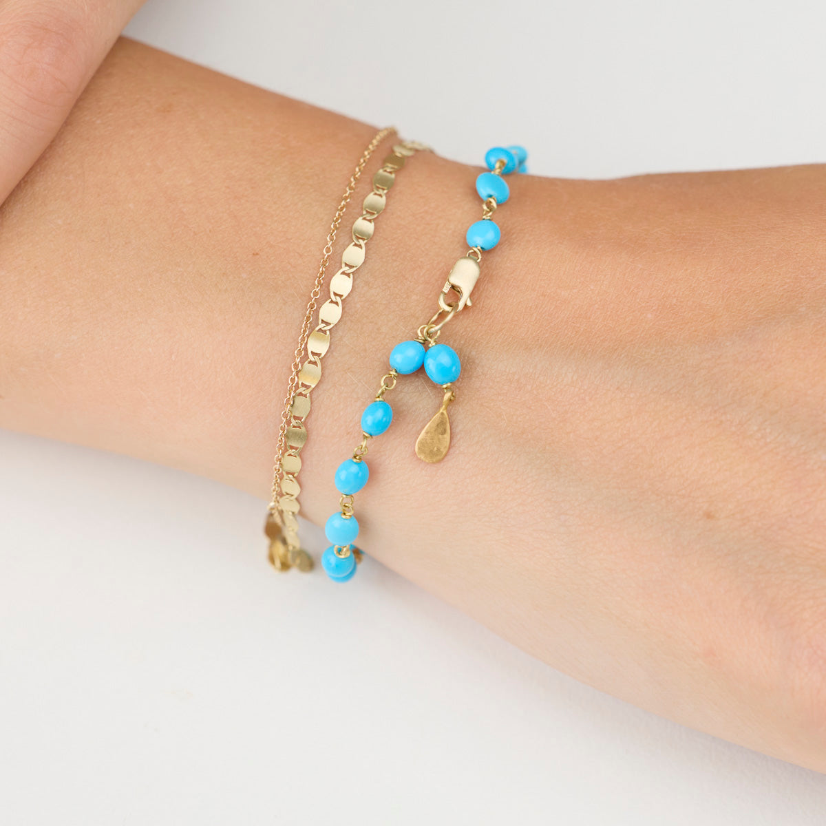 Turquoise &amp; Gold Bracelet