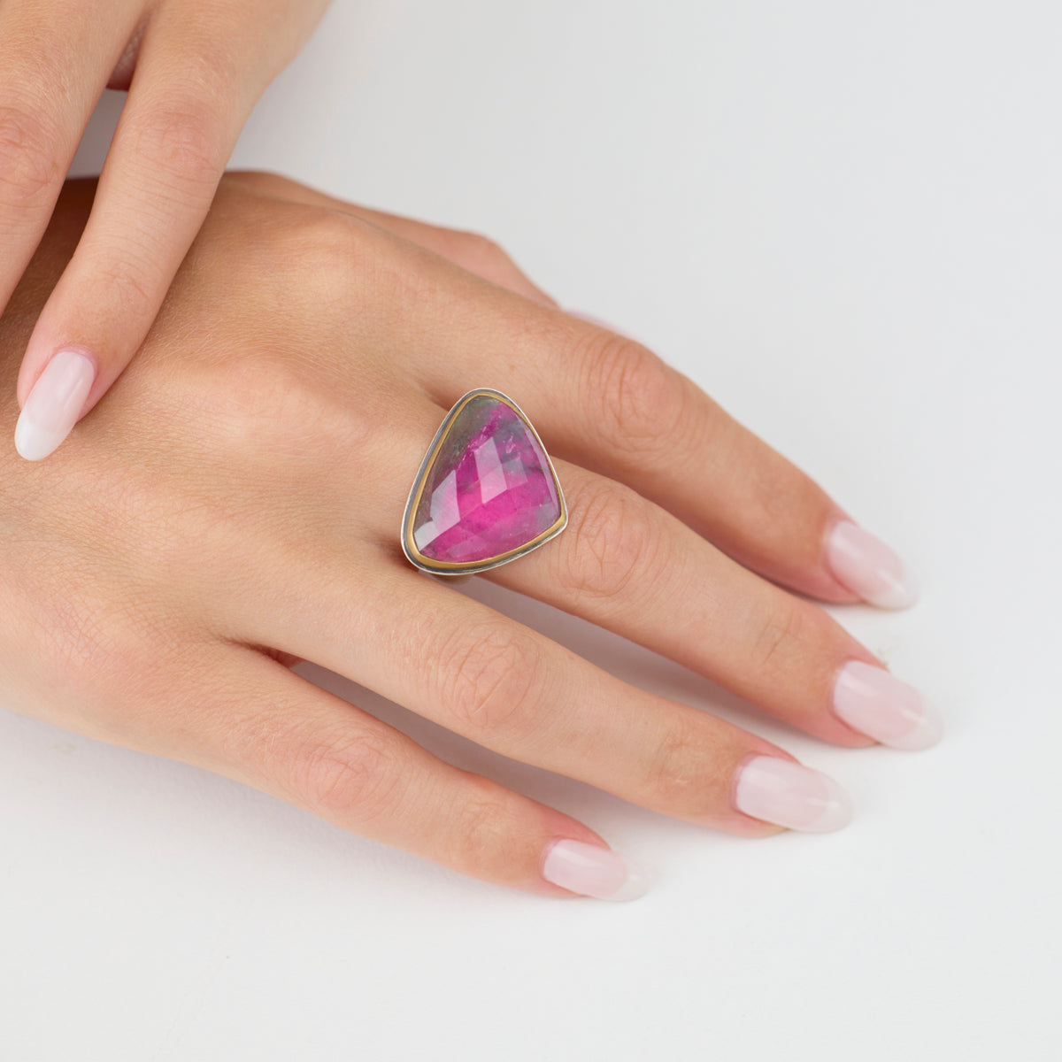 Pink Tourmaline Statement Ring