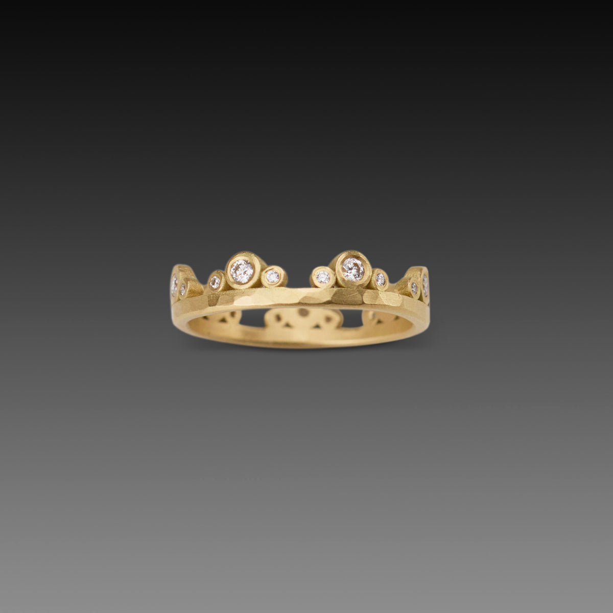 Medium Diamond Side Trios Band