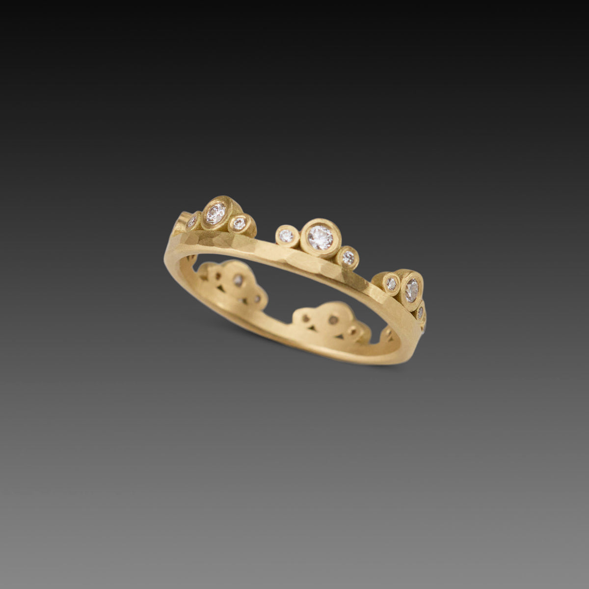 Medium Diamond Side Trios Band