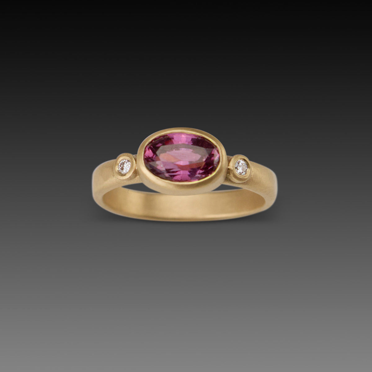 Deep Fuchsia Sapphire Ring