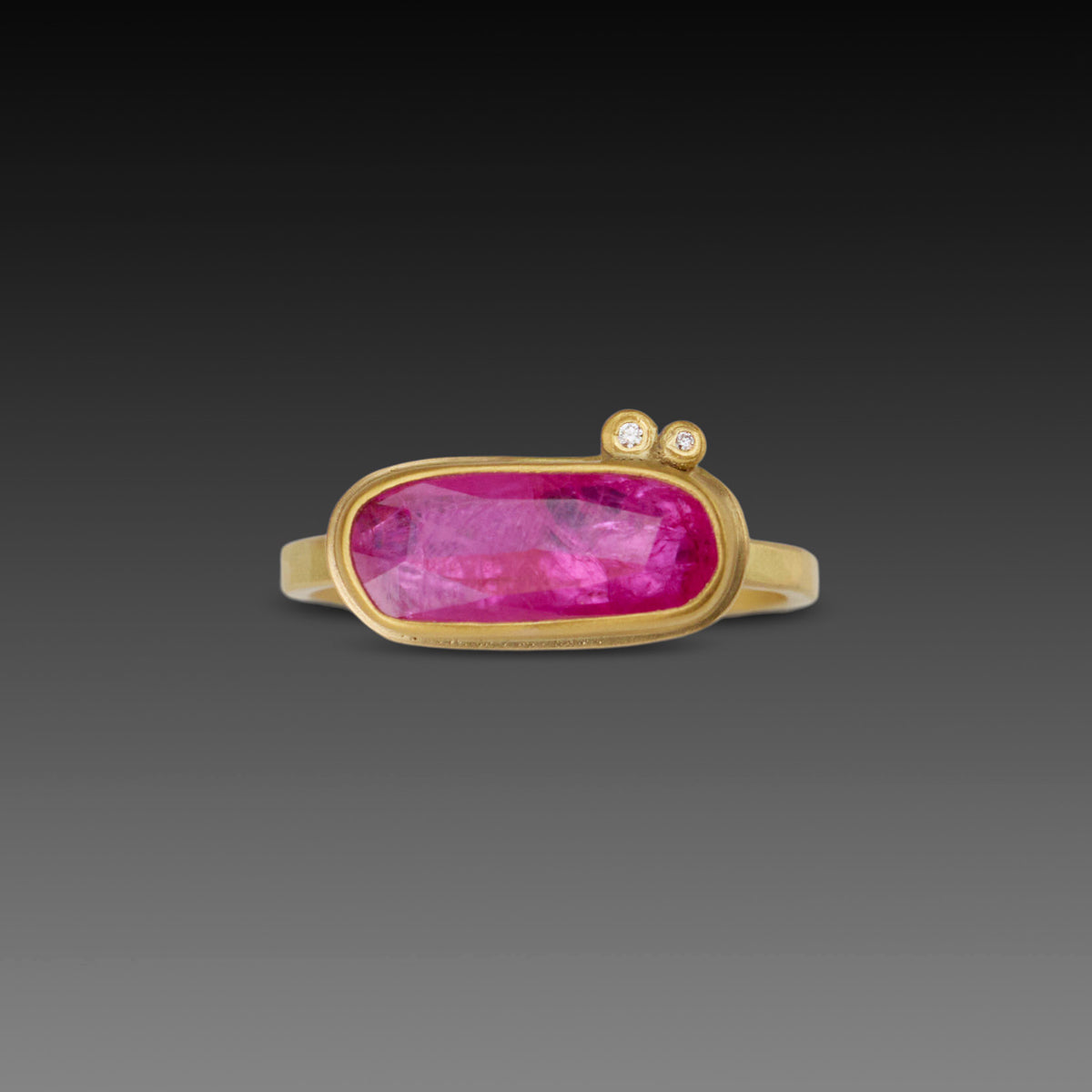 Hot Pink Ruby Ring
