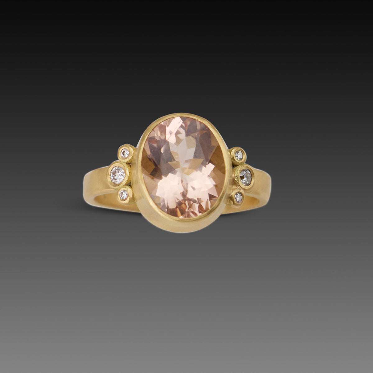 Morganite Ring with Diamonds