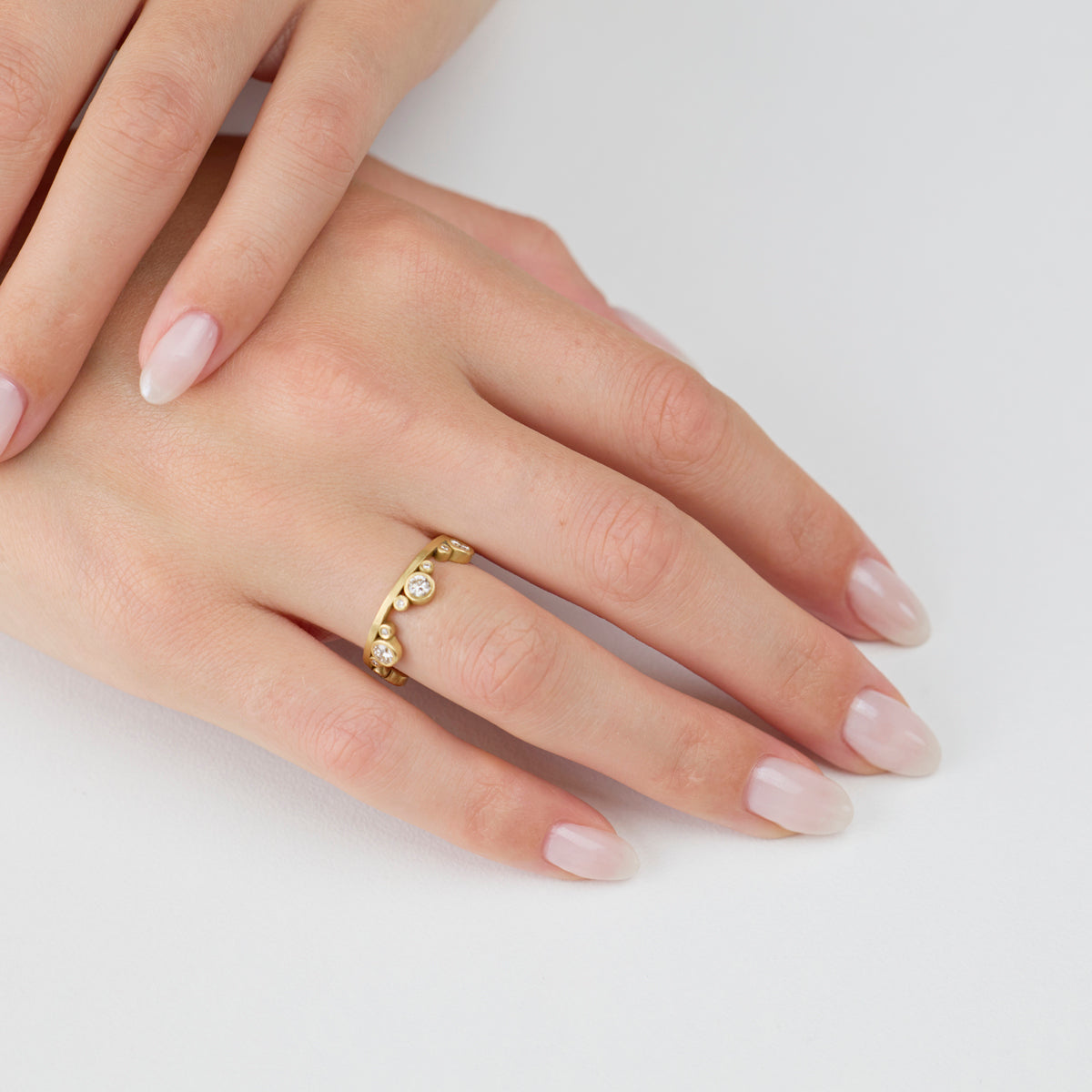 Large Diamond Side Trios Band