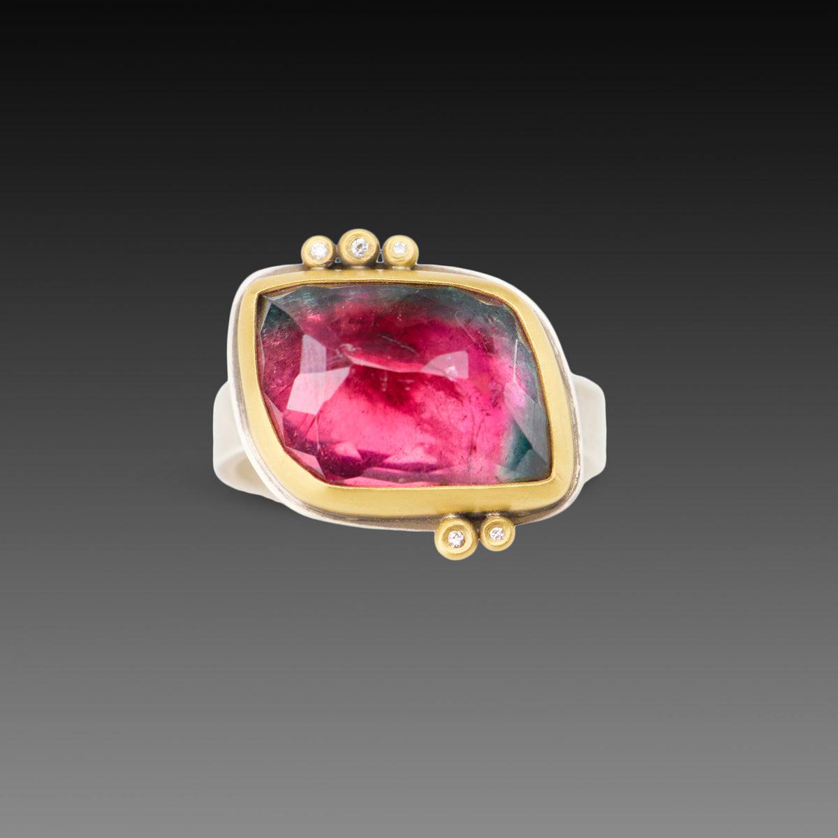 Watermelon Tourmaline Ring