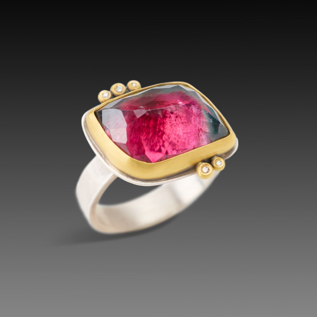 Watermelon Tourmaline Ring
