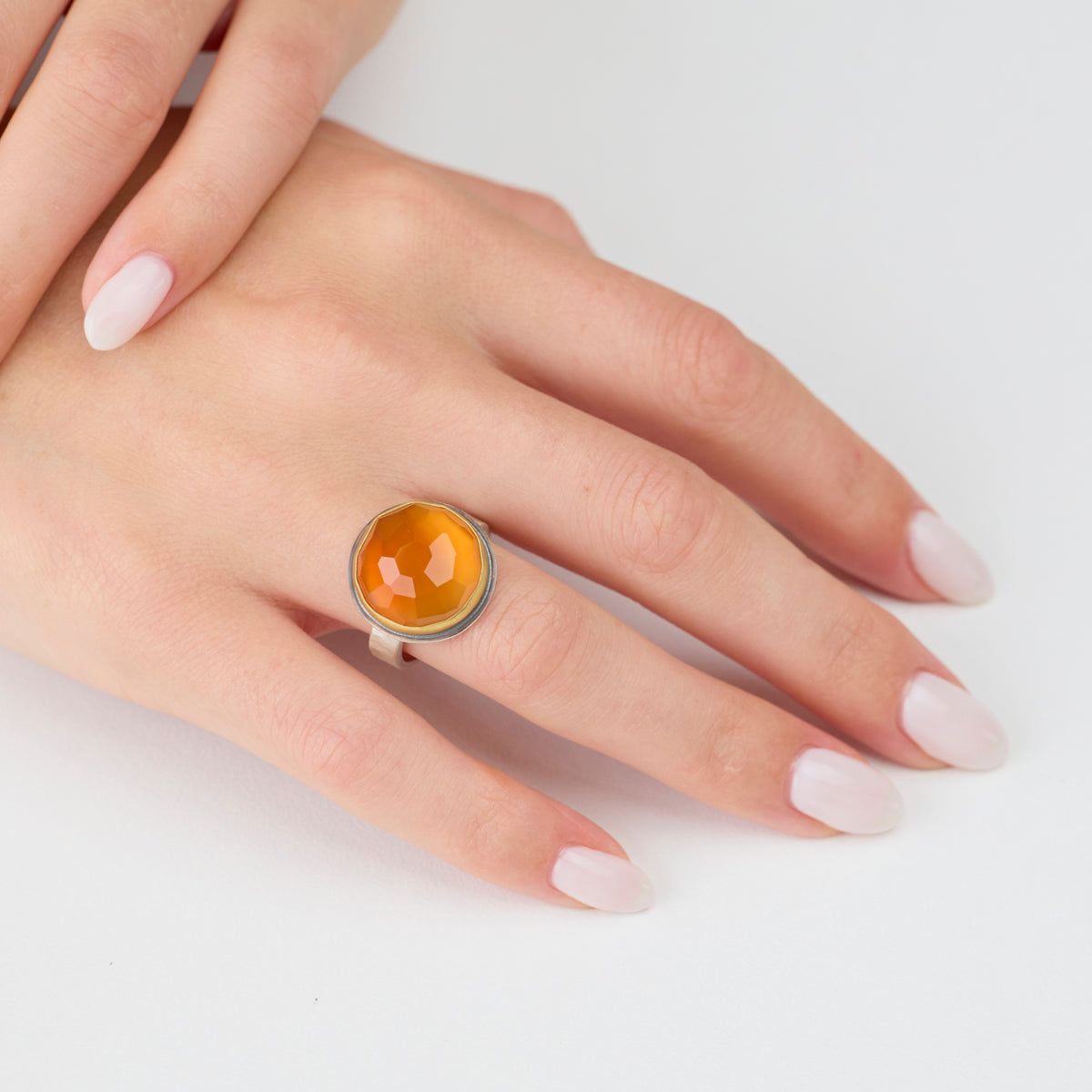 Round Carnelian Ring