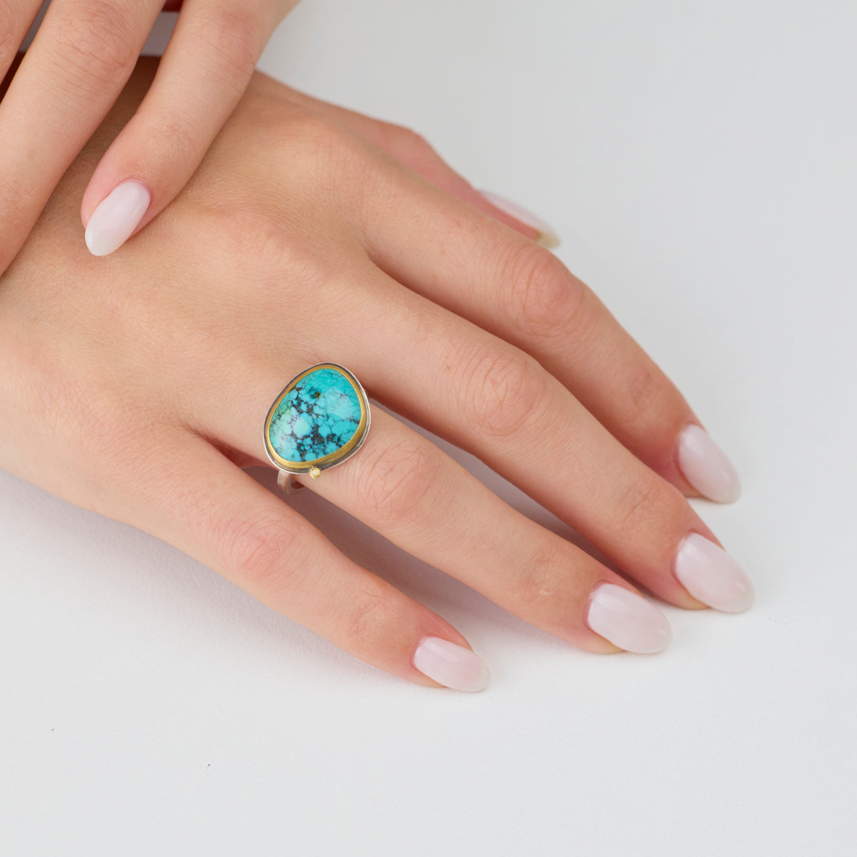 Organic Turquoise Ring
