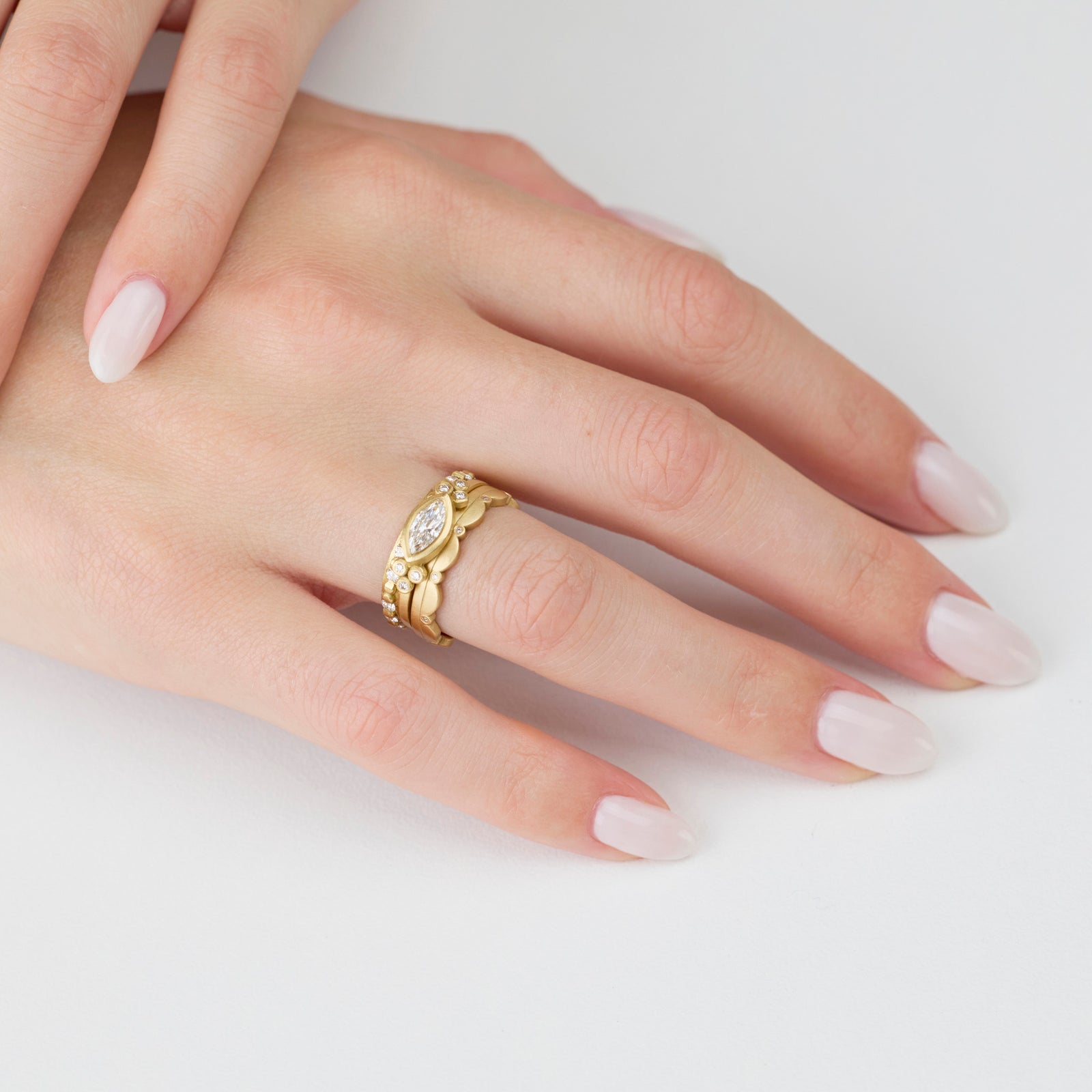 Marquise Diamond Stack