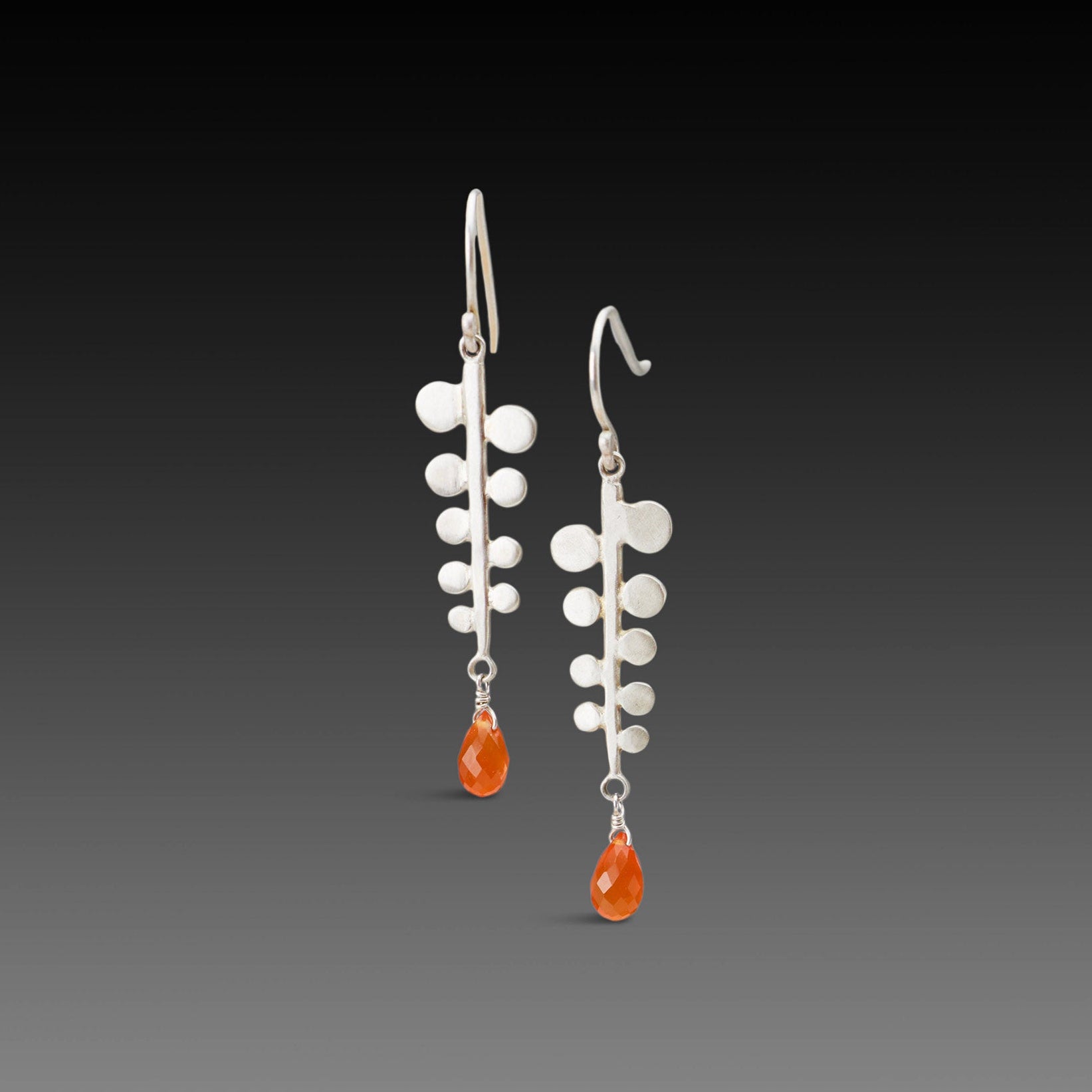Carnelian Fern Earrings
