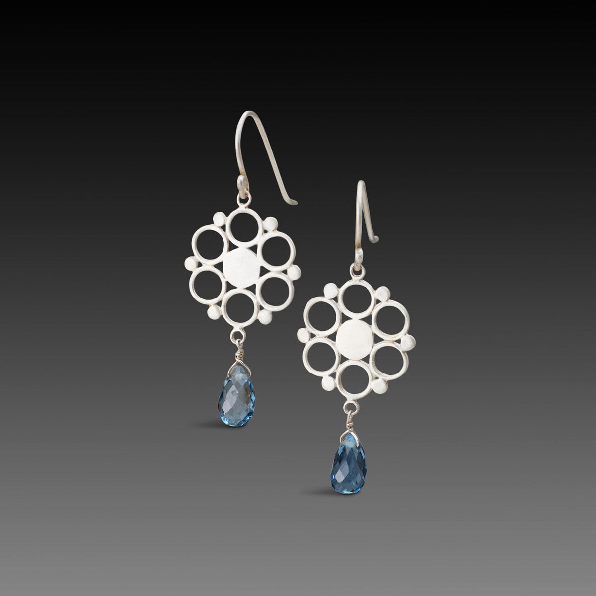 London Blue Topaz Drop Earrings