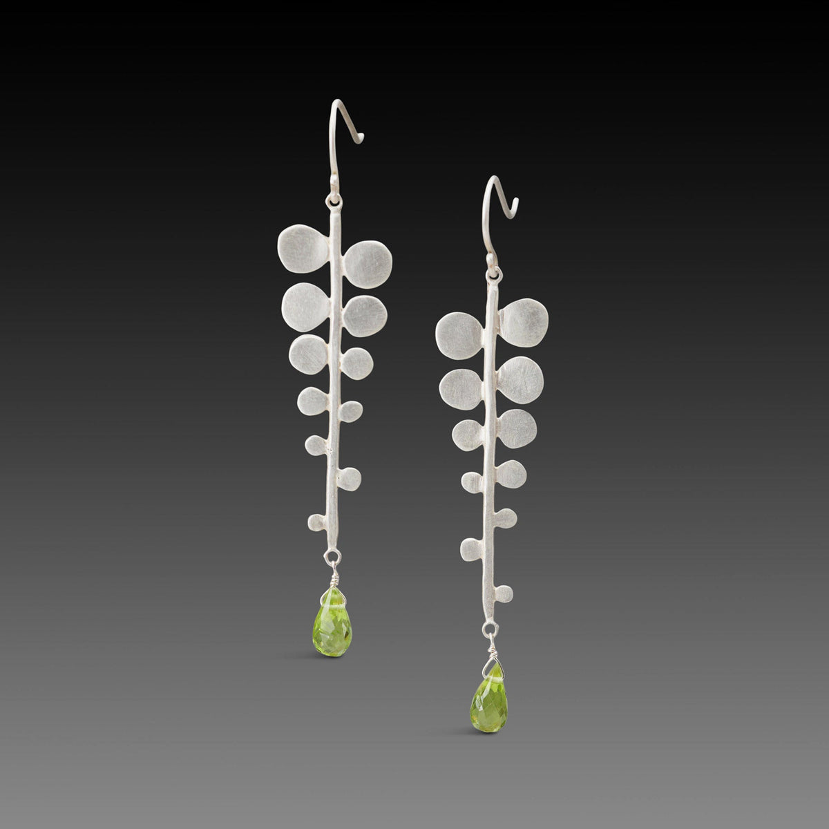 Peridot Fern Earrings