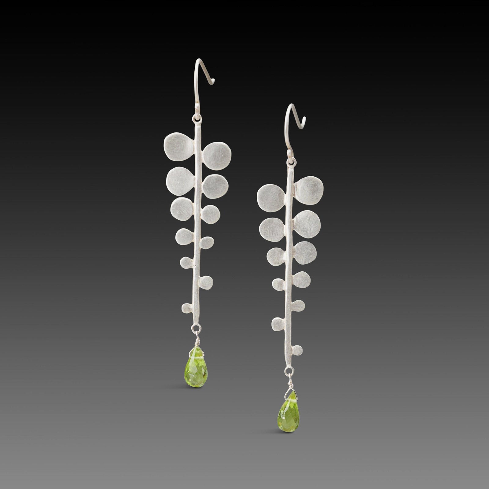 Peridot Fern Earrings
