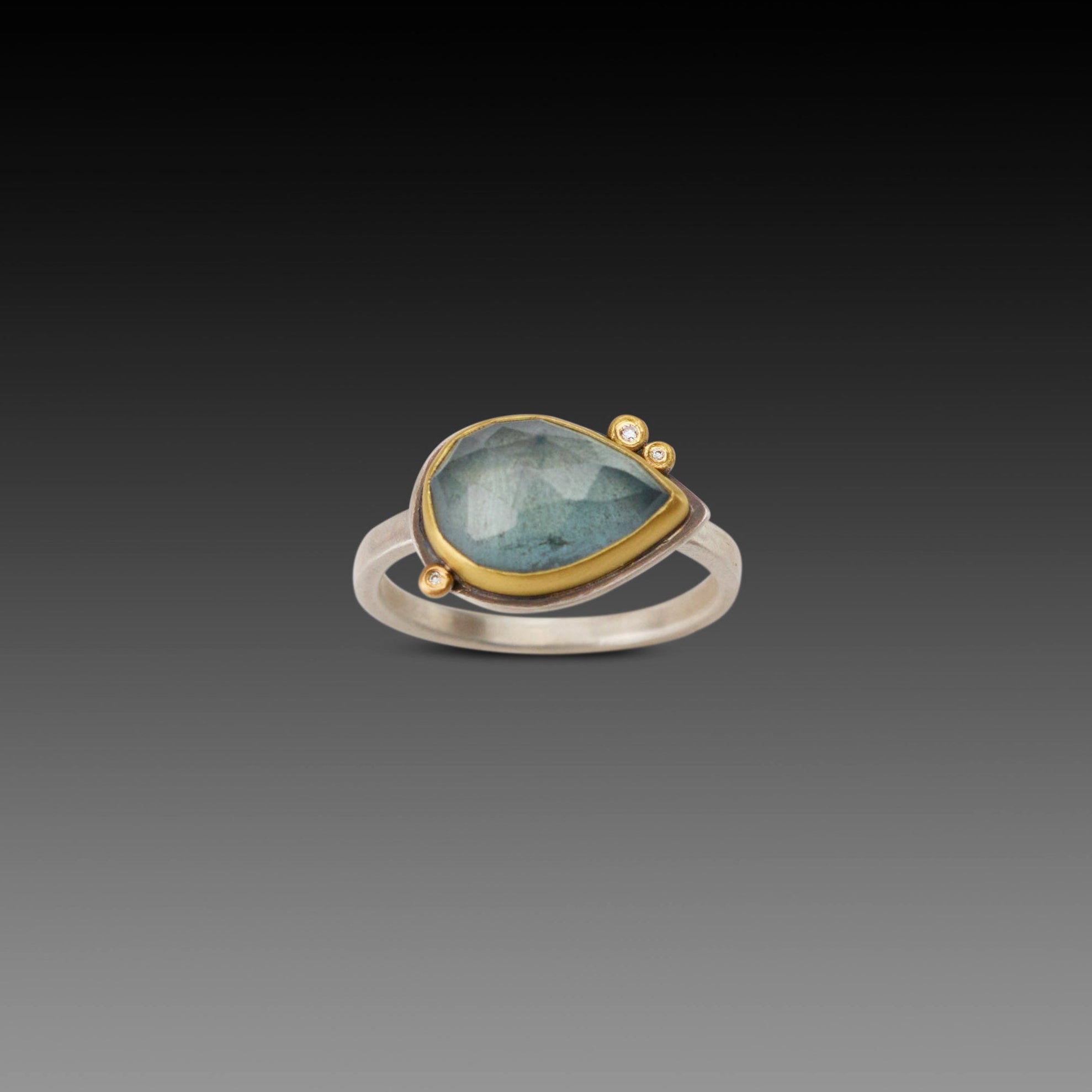 Moss Aquamarine Ring