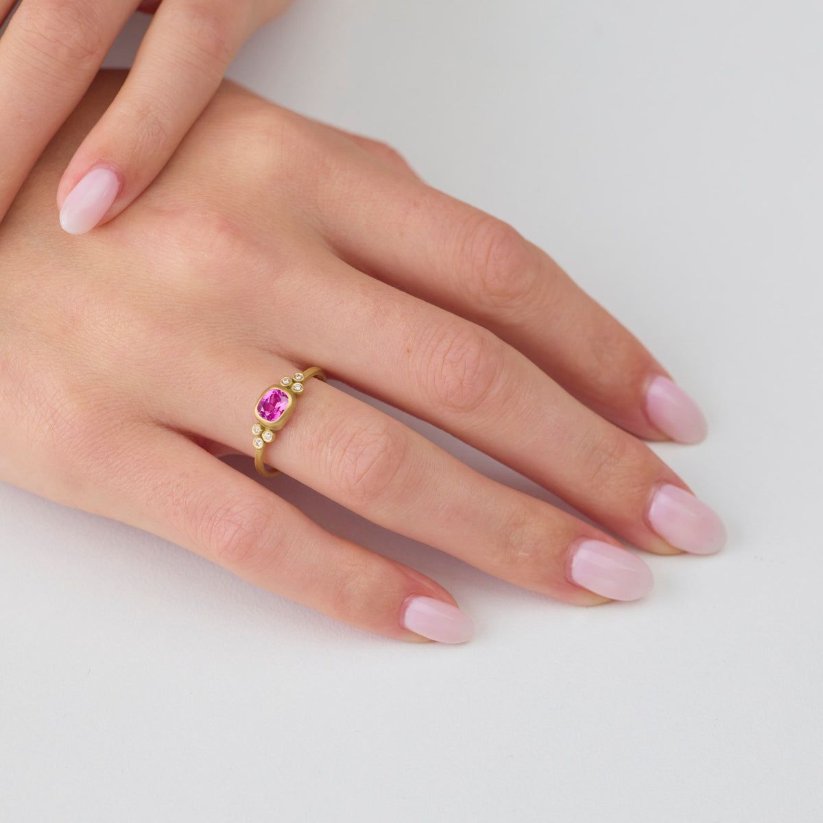 Magenta Pink Sapphire Ring
