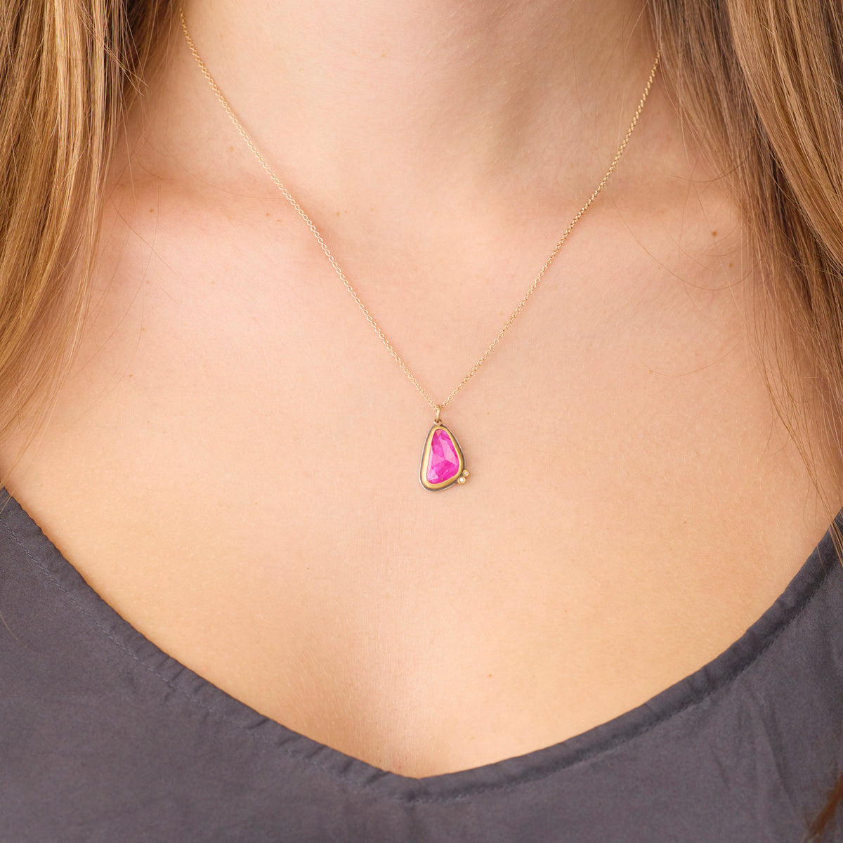 Vibrant Ruby Necklace