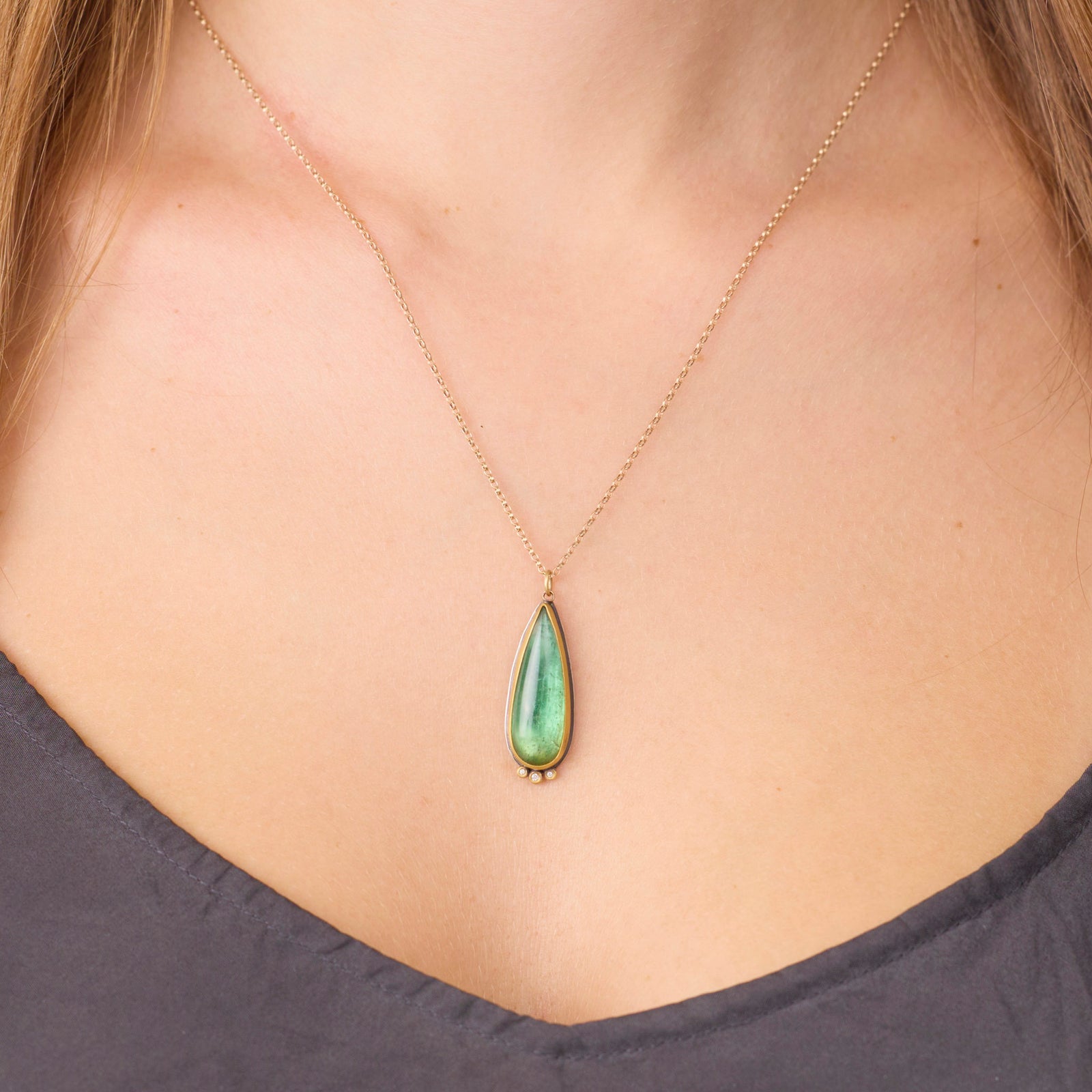 Verdant Tourmaline Necklace