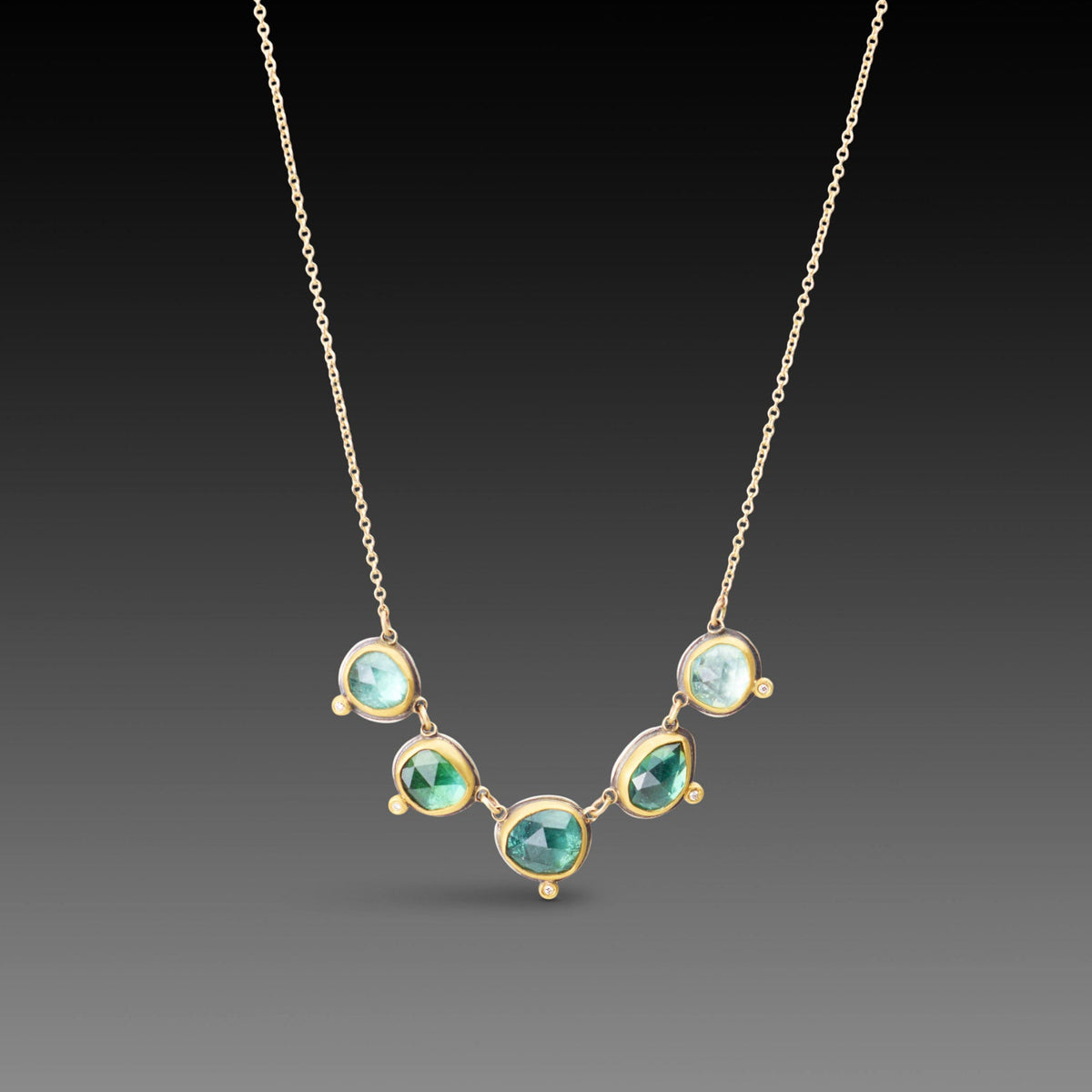 Linked Tourmaline Necklace