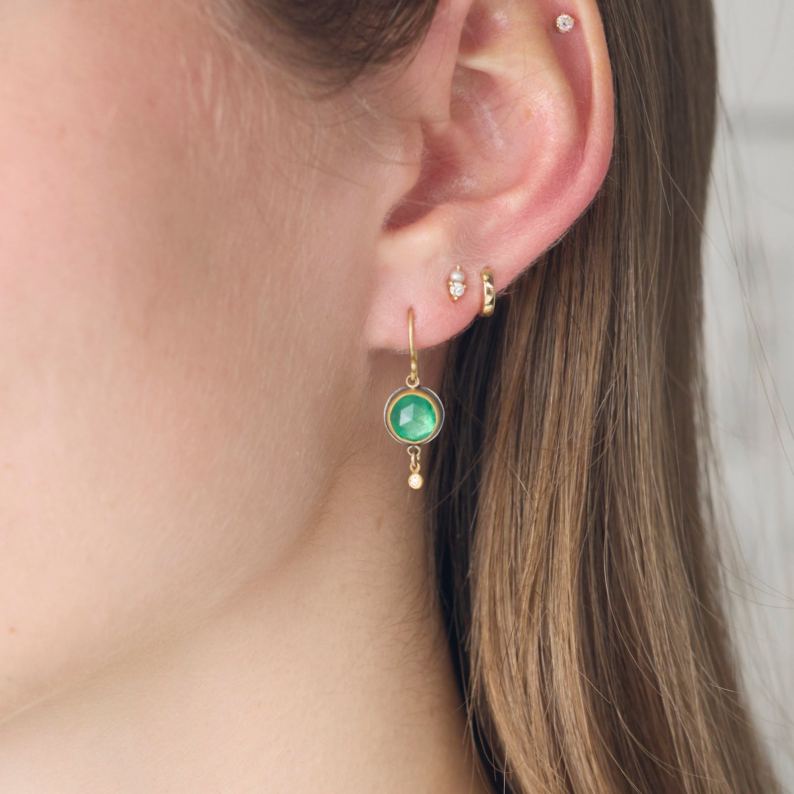 Emerald Drop Earrings