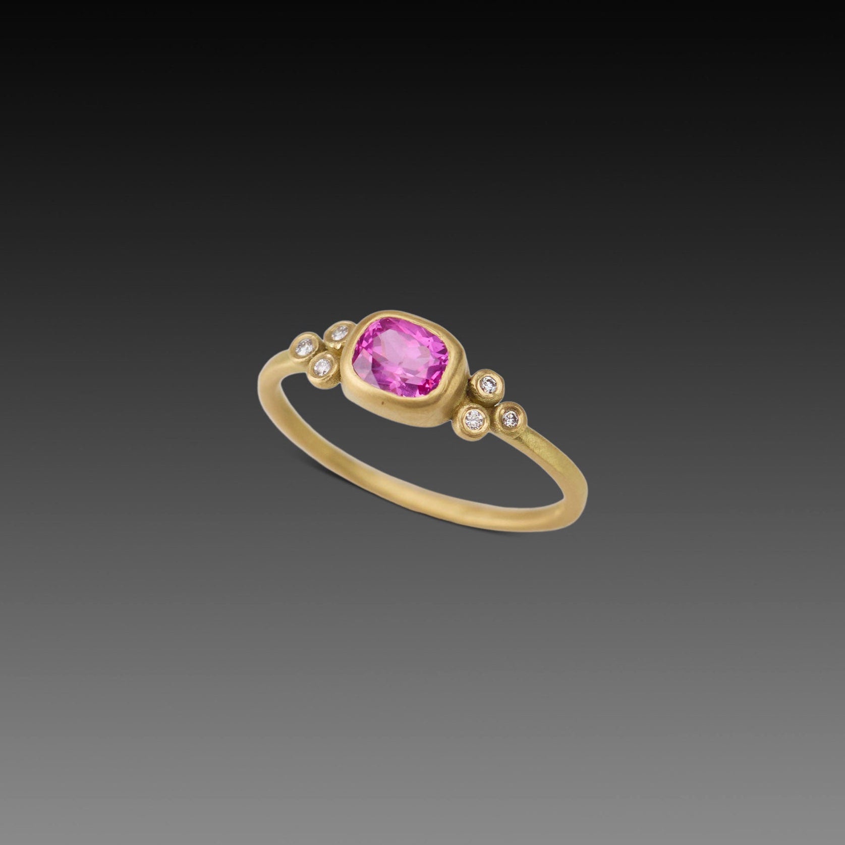 Magenta Pink Sapphire Ring