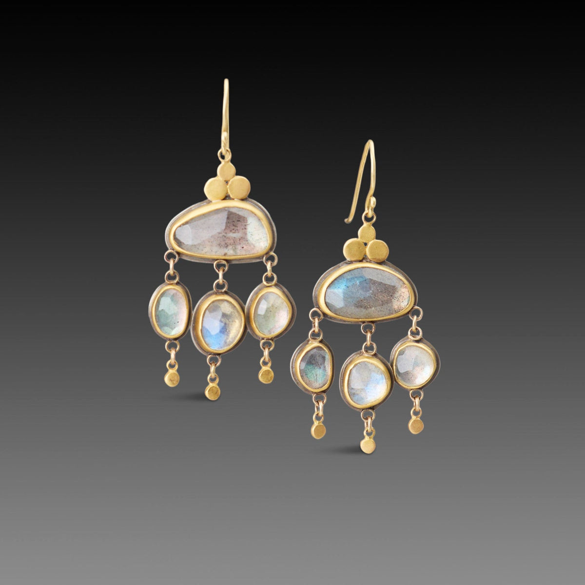 Labradorite Chandelier Earrings