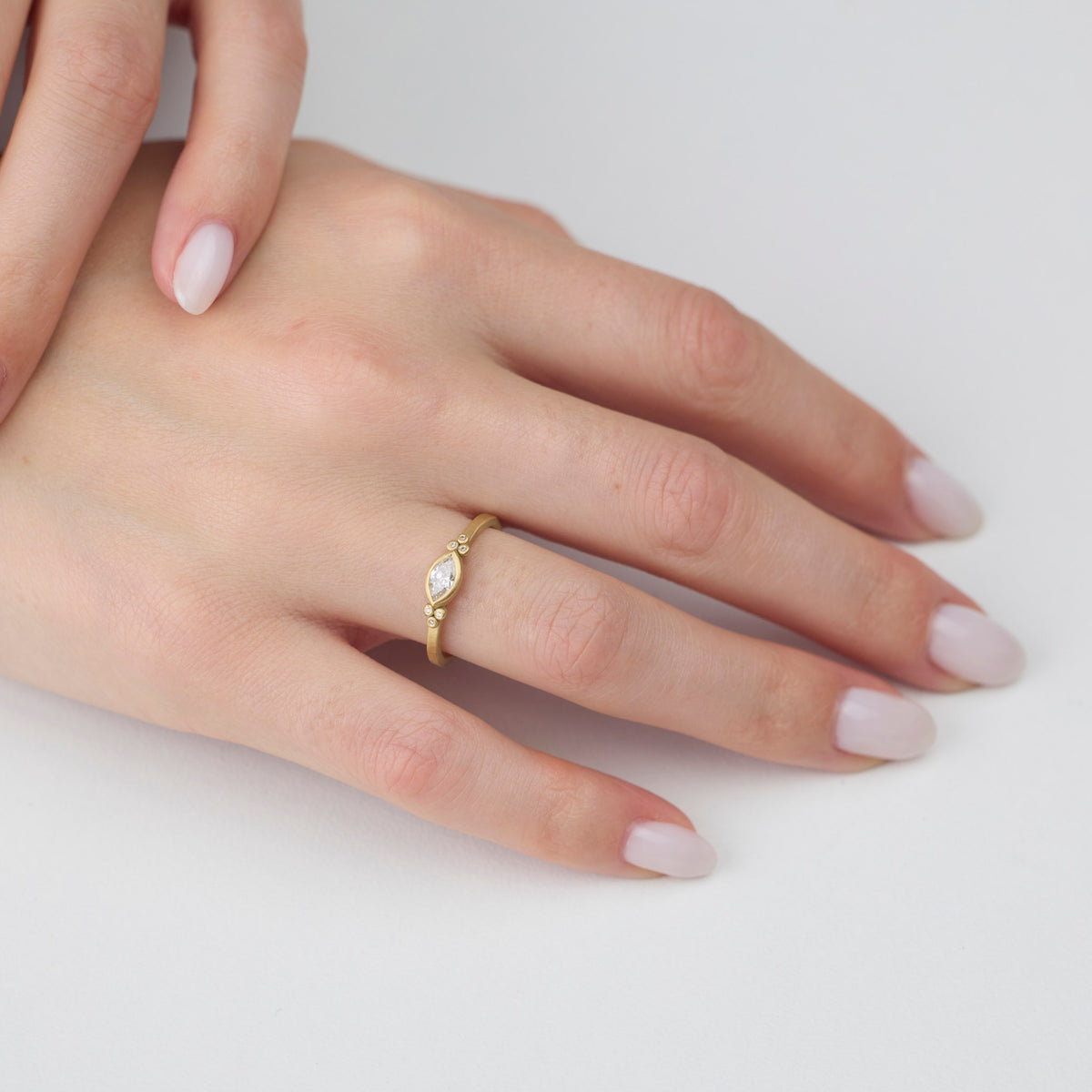 Petite Marquis Diamond Ring