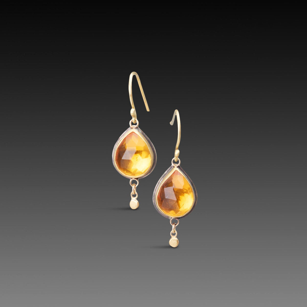 Citrine Teardrop Earrings